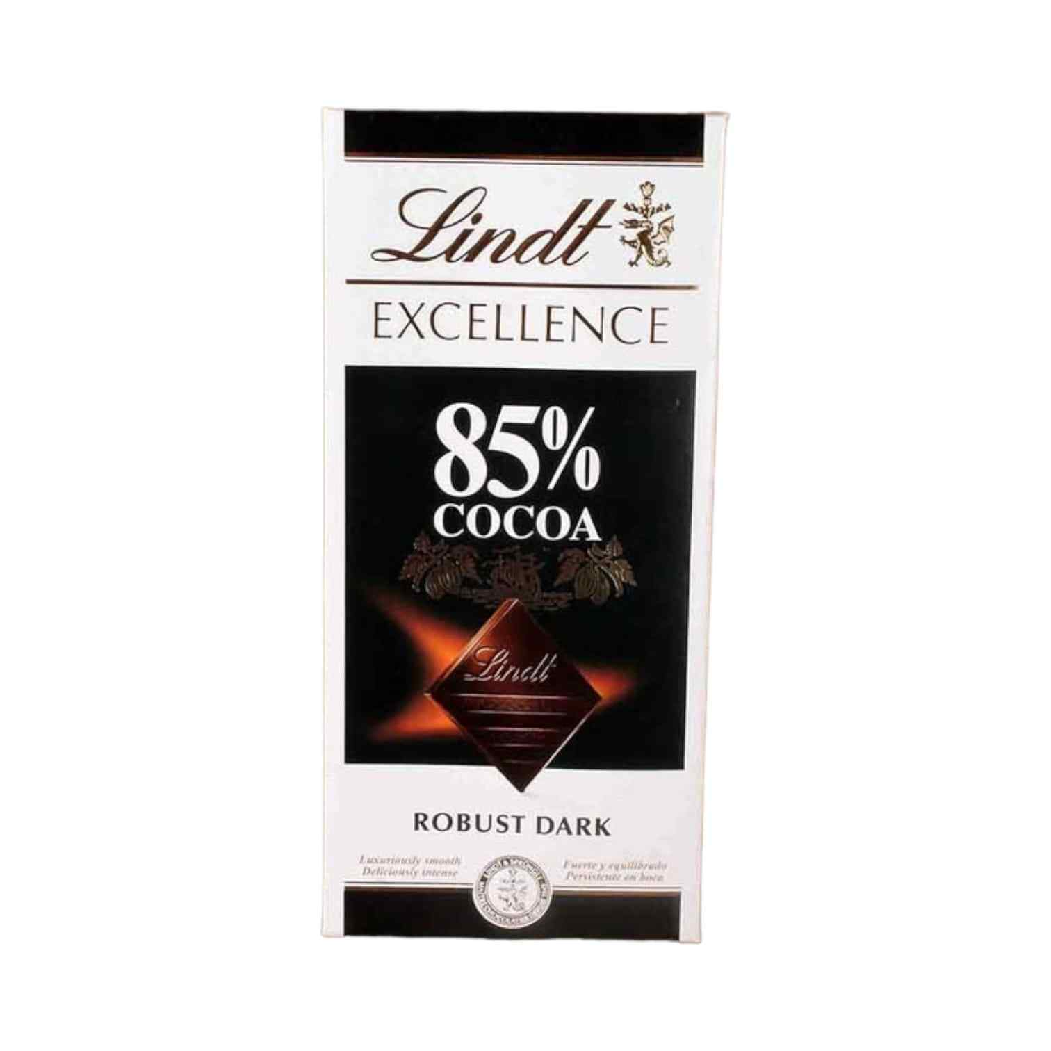 LINDT EXCELLENCE 85% COCOA ROBUST DARK CHOCOLATE 100G